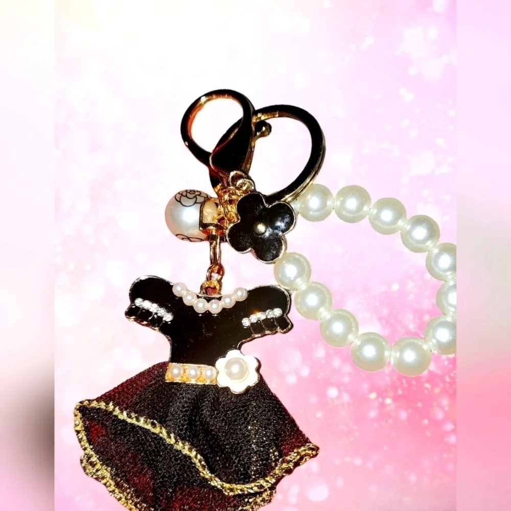 Little Black Dress Bag/Key Charm